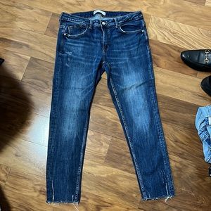 Zara mid Rise Blue Jeans